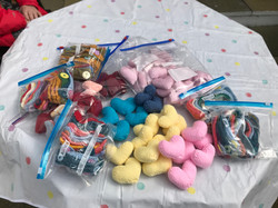Knitted Hearts Photo