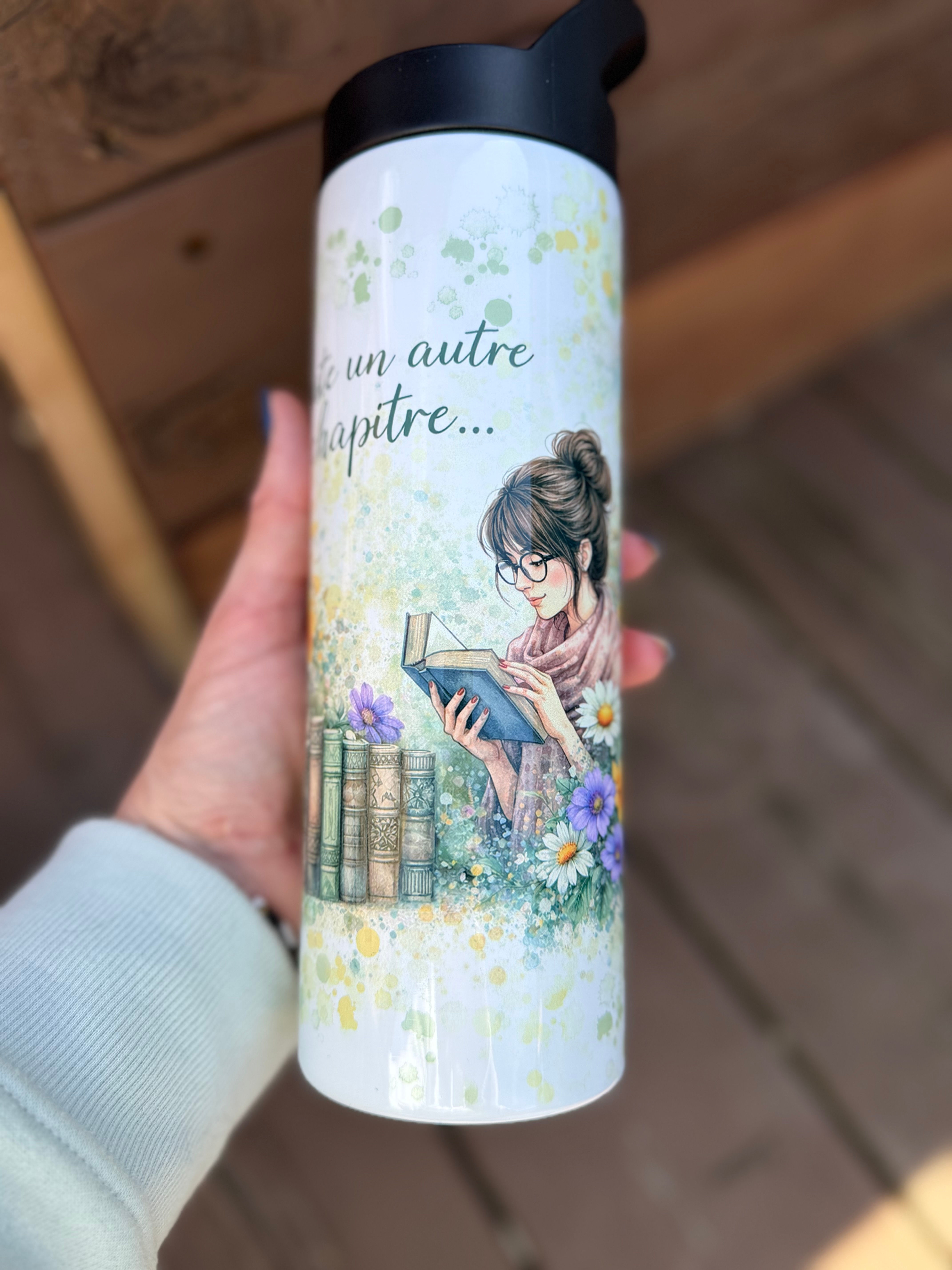 Bouteille Isotherme 20 oz - Juste un autre chapitre