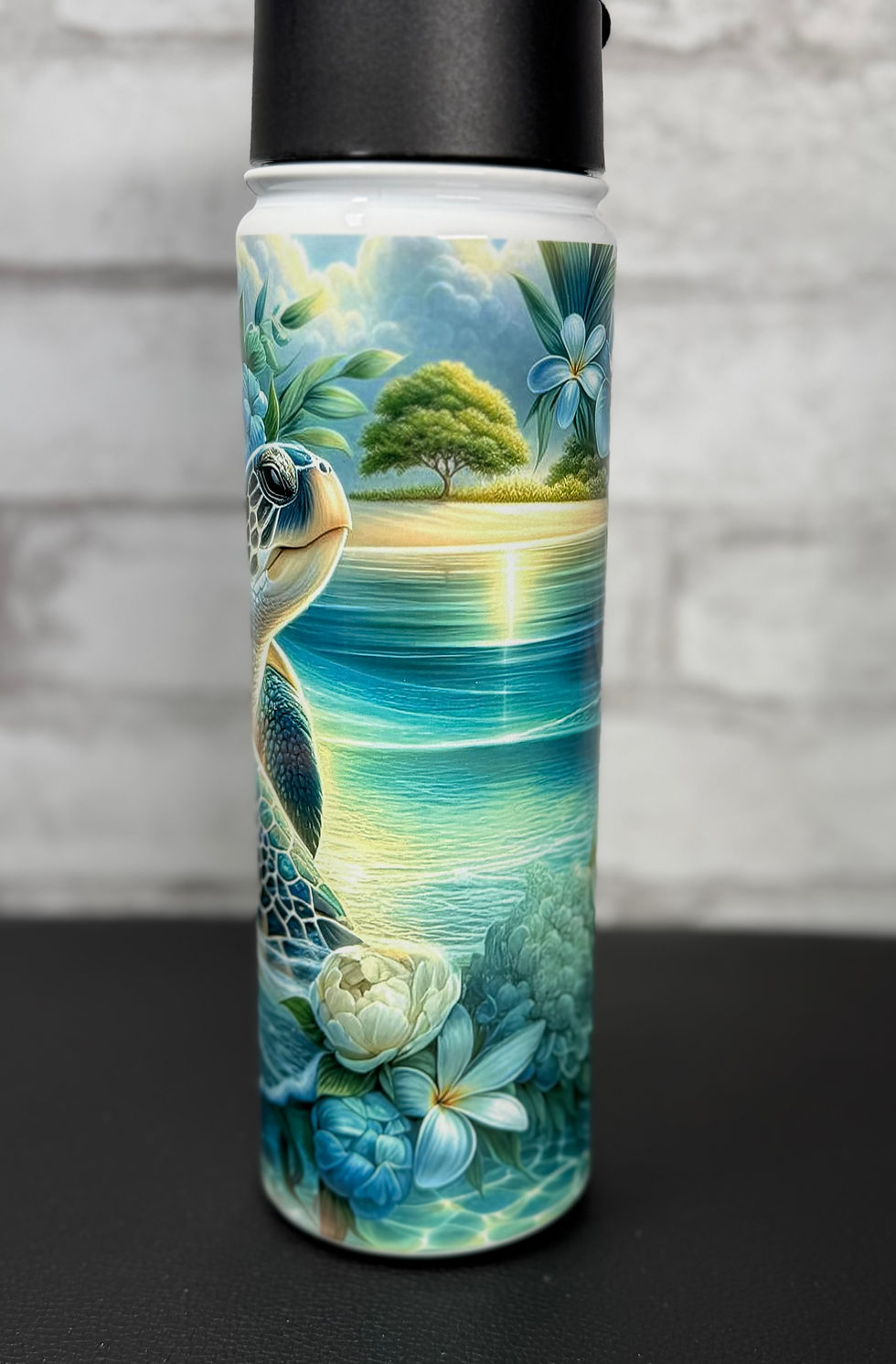 Miniature : Bouteille Isotherme 20 oz - Tortue de mer