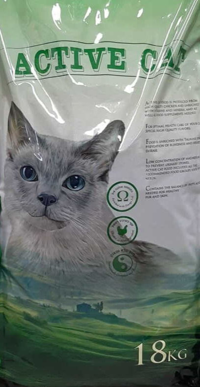 Active cat- מזון לחתולי רחוב 18 ק"ג