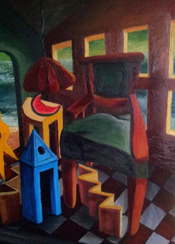 interno con sedia olio su tela.jpg