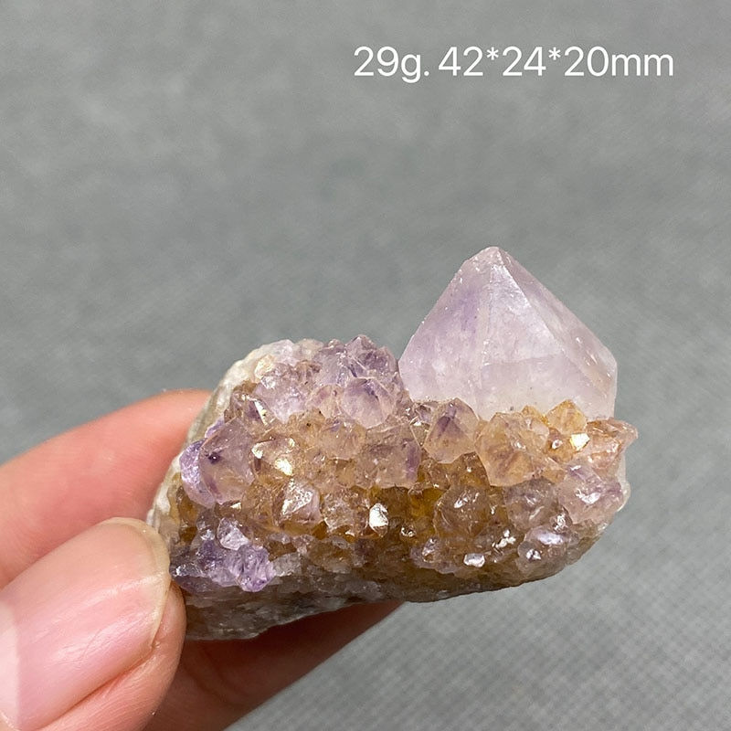 Thumbnail: Natural Amethyst Quartz Crystal Cluster Stones