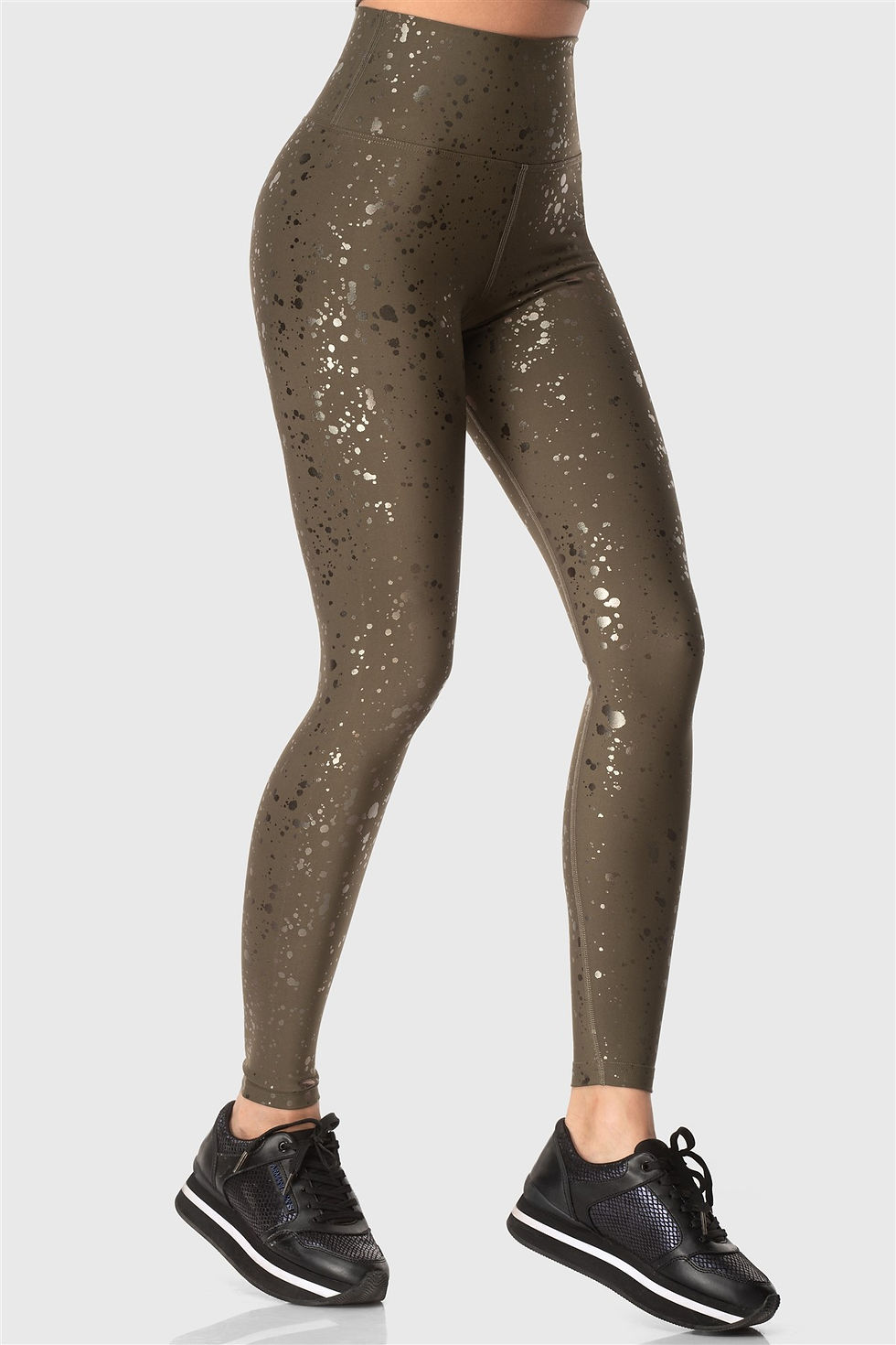 Miniaturbild: Digital Print Glänzend Leggings