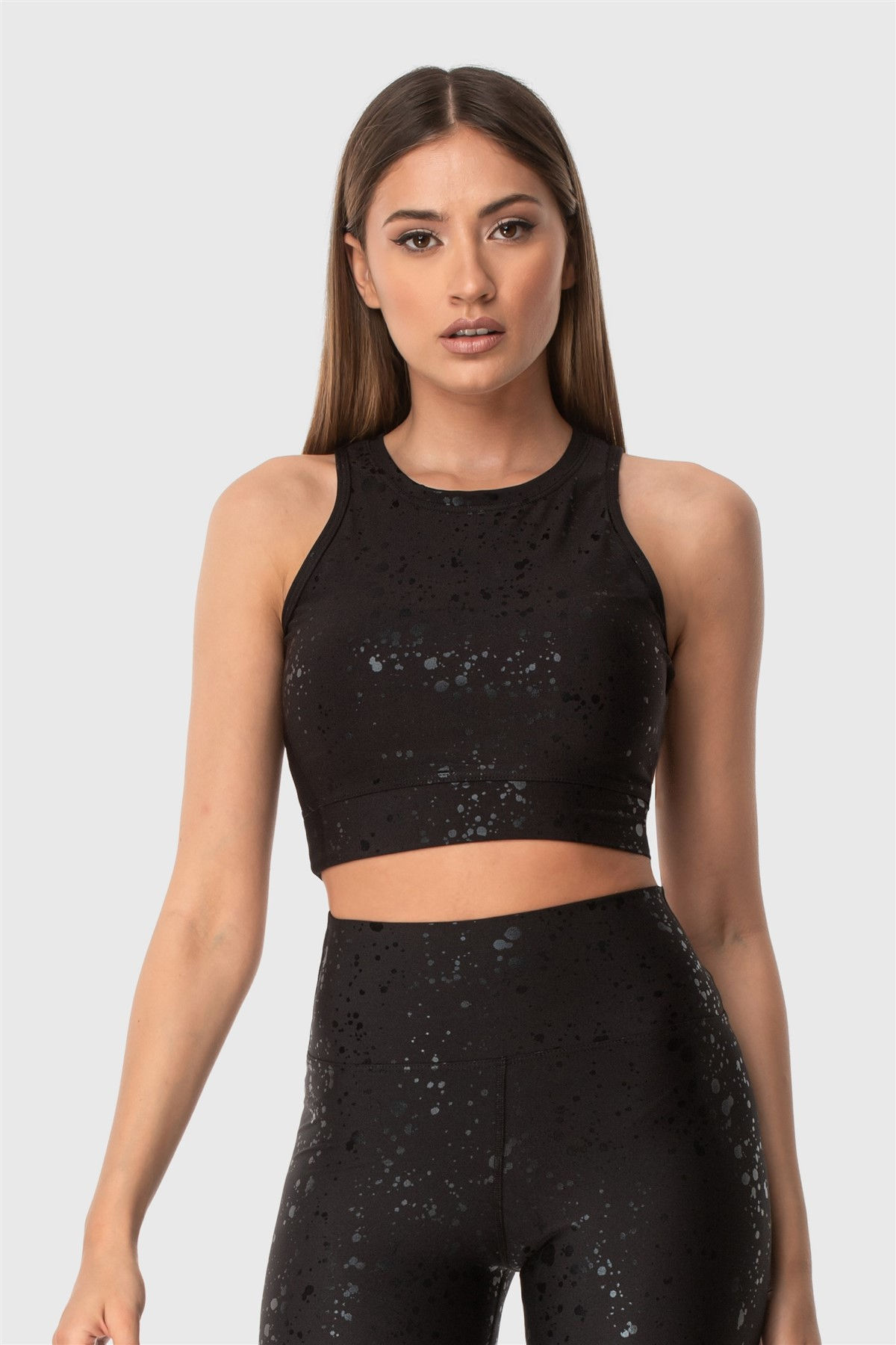 Digital Print Shiny Sports Bra