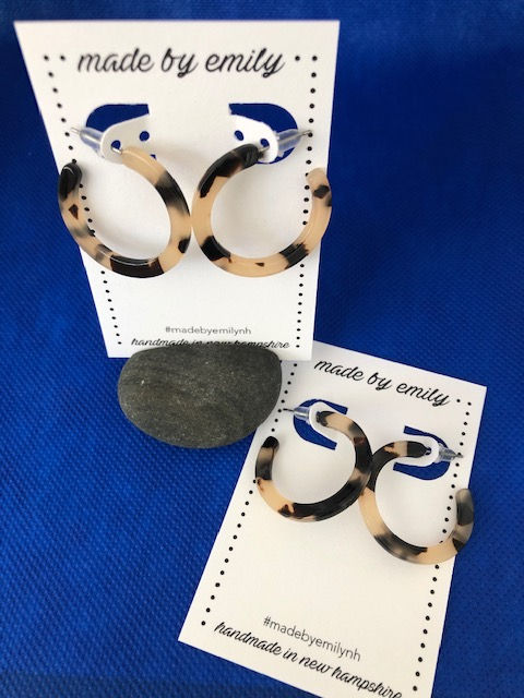 Tortoise Shell Hoops