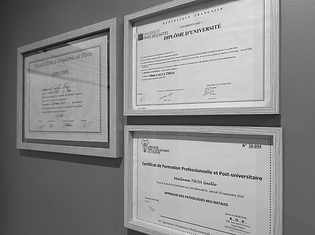 Diplômes d'étiopathe de Gaëlle Thoa