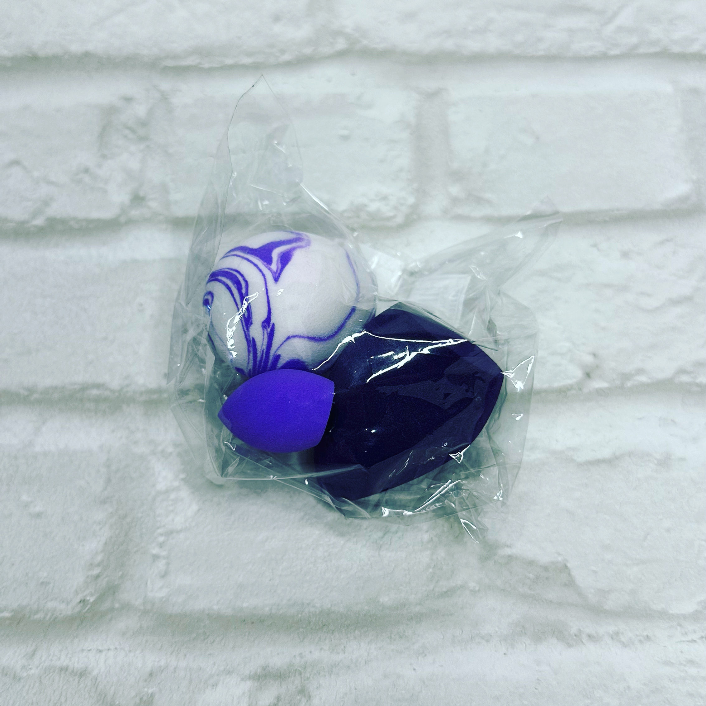 Purple marble beauty blenders 