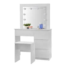 Vanity Dressing Table with Lighting Mirror Stool Bedroom