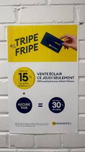 Tripons Fripe ce jeudi
