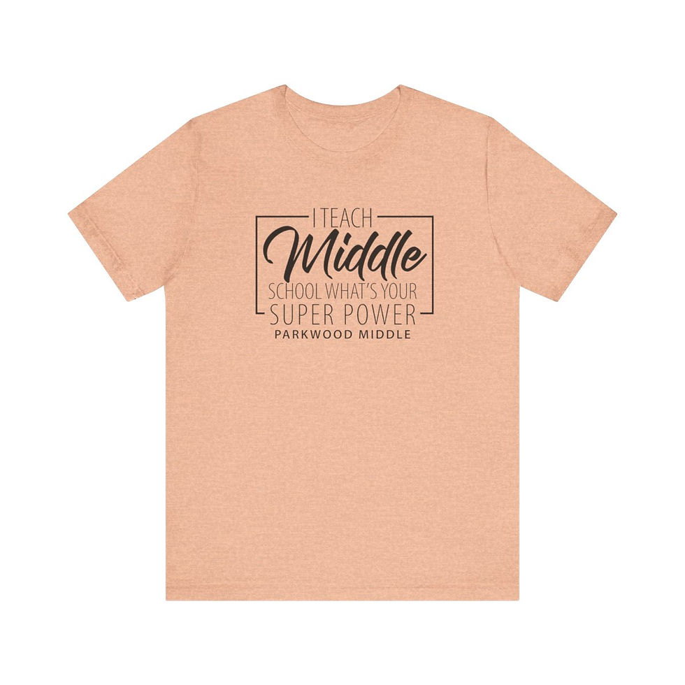 Thumbnail: Parkwood Middle - Adult I Teach Middle School T-Shirt