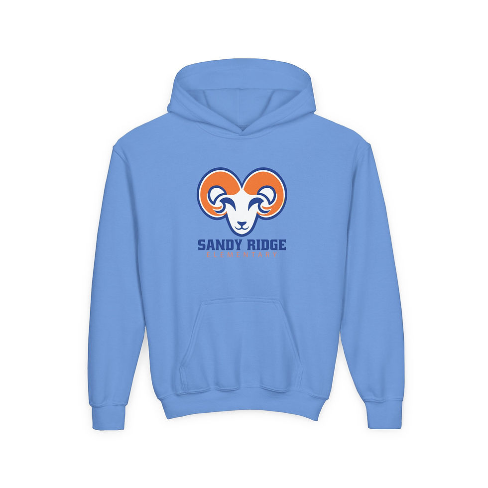 Sandy Ridge Elementary - Youth SR Rams Hooded Sweatshirt