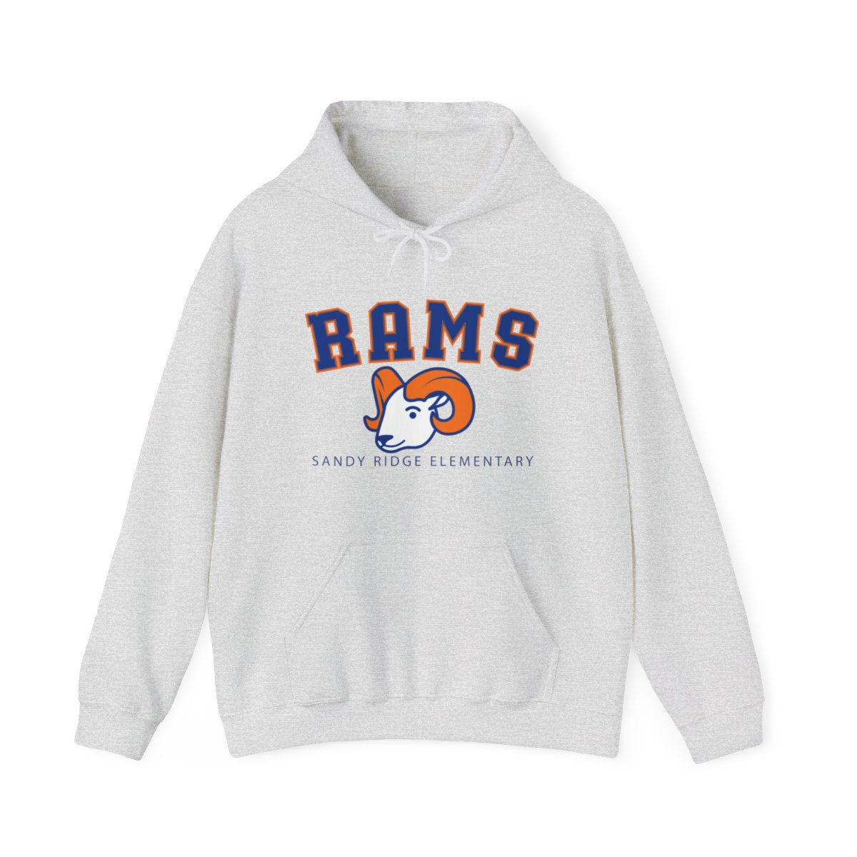 Sandy Ridge Elementary - Adult RAMS University Hooded Sweatshirt (t)