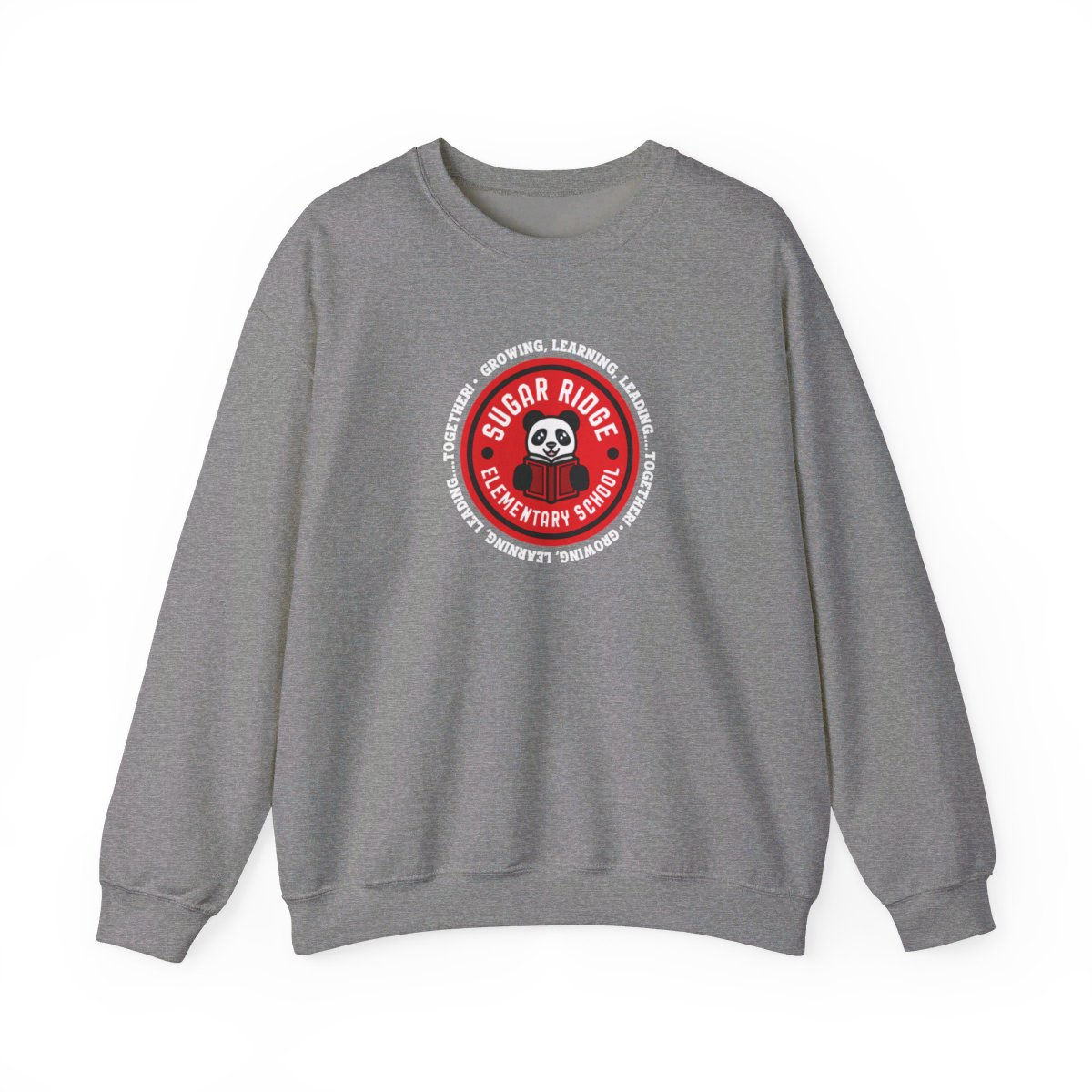 Sugar Ridge Elementary - Adult GLLT Circle White Crewneck Sweatshirt