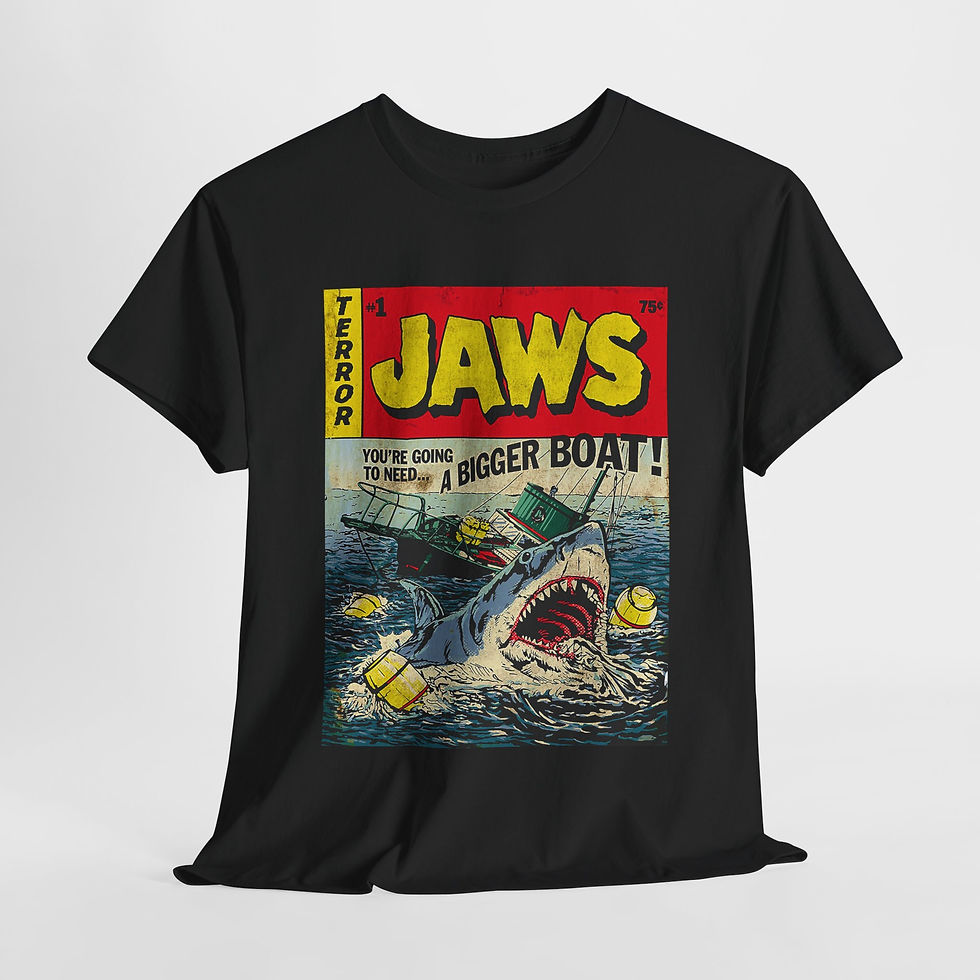 Thumbnail: Jaws Classic Cover - Adult T-Shirt 