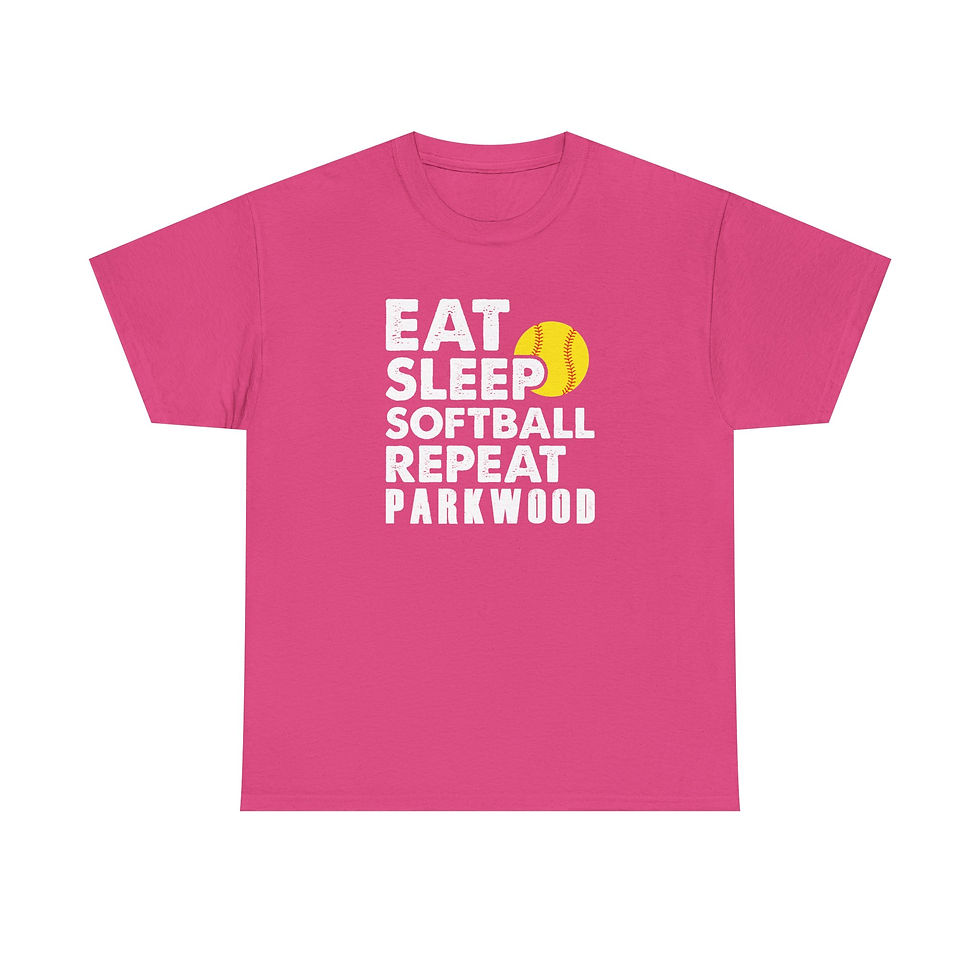 Thumbnail: Parkwood - Adult PW Eat Sleep Softball T-Shirt