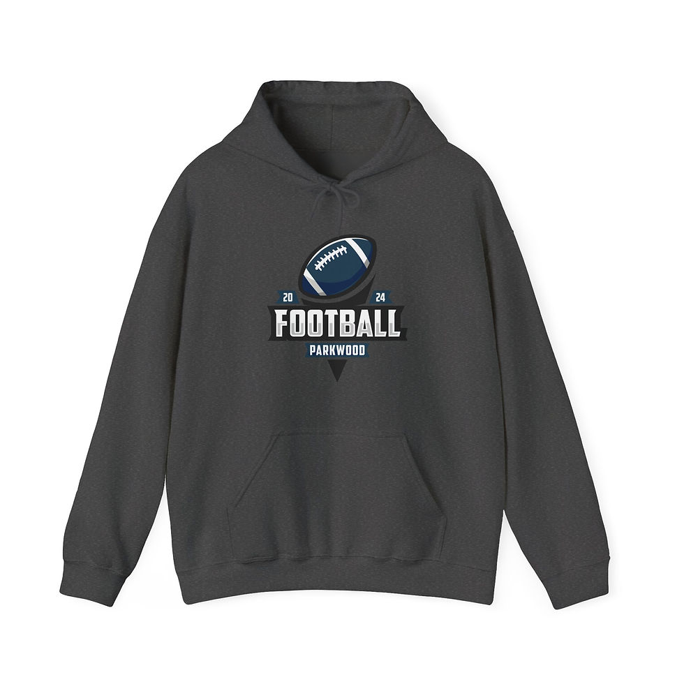 Thumbnail: Parkwood Middle - Adult PW Football 2024 Hooded Sweatshirt