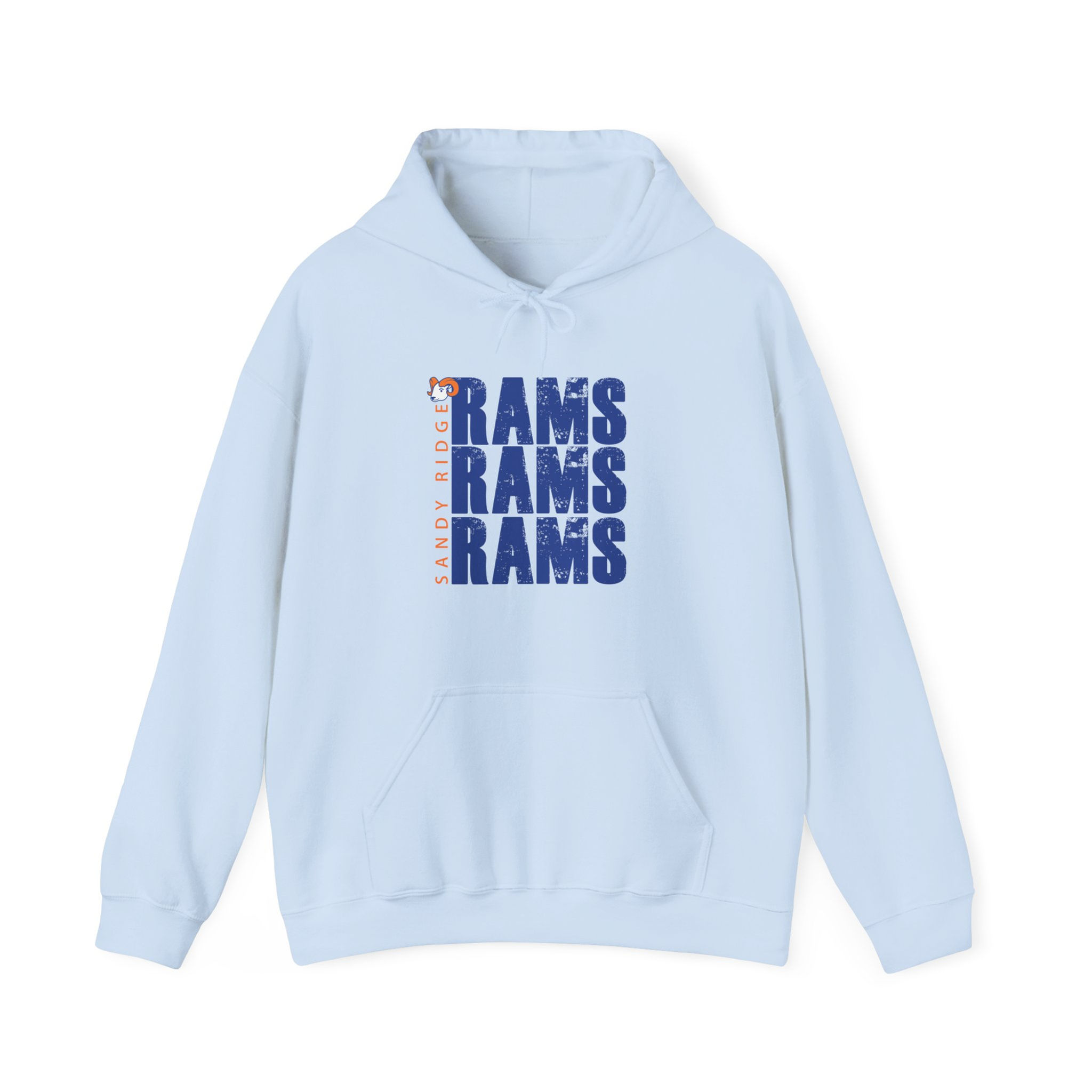 Sandy Ridge Elementary - Adult 3xRams Varsity Hooded Sweatshirt