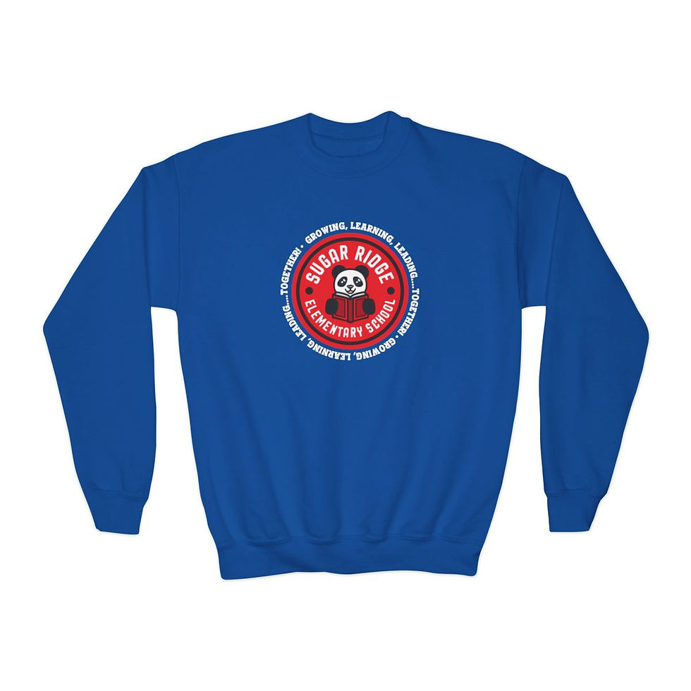 Thumbnail: Sugar Ridge Elementary - Youth GLLT Circle WT Crewneck Sweatshirt