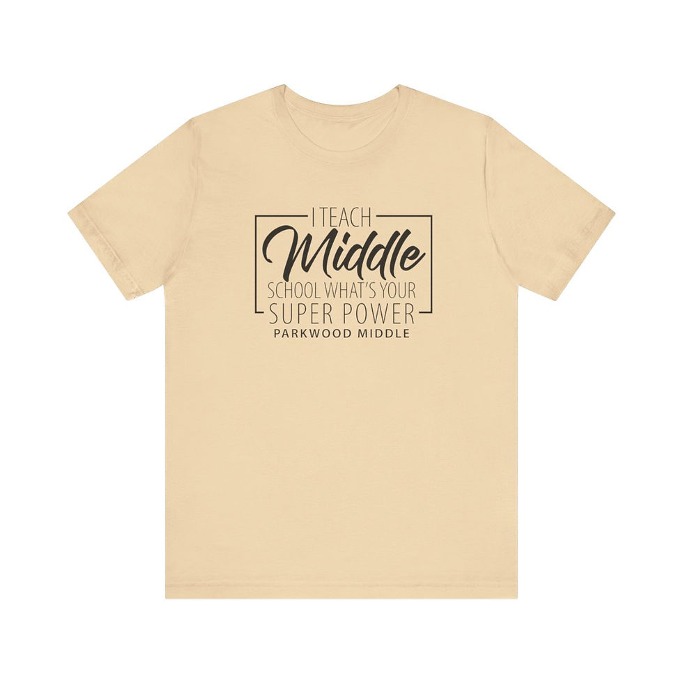 Thumbnail: Parkwood Middle - Adult I Teach Middle School T-Shirt