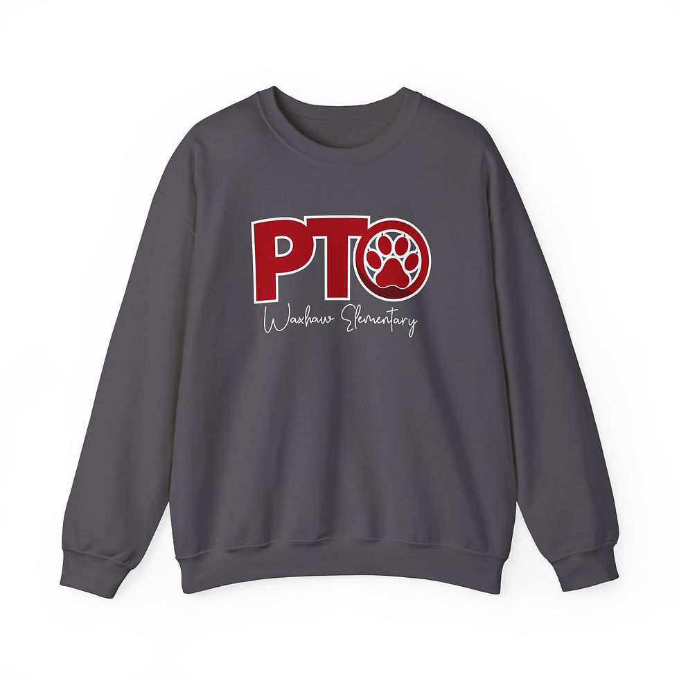 Waxhaw Elementary - Adult PTO Paw Crewneck Sweatshirt (WT)