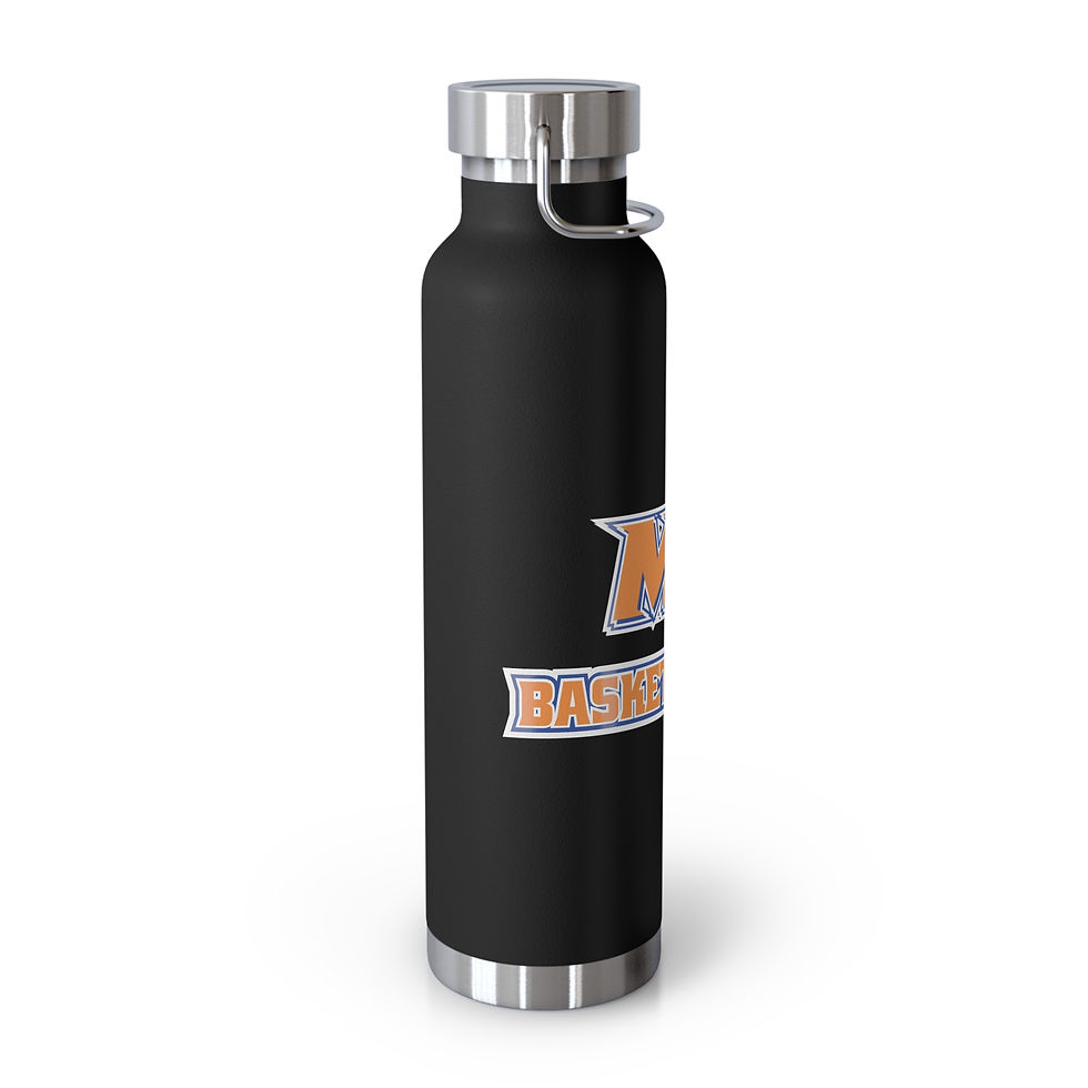 Thumbnail: Marvin Ridge - MR Basketball Copper Vacuum Insulated Bottle, 22oz