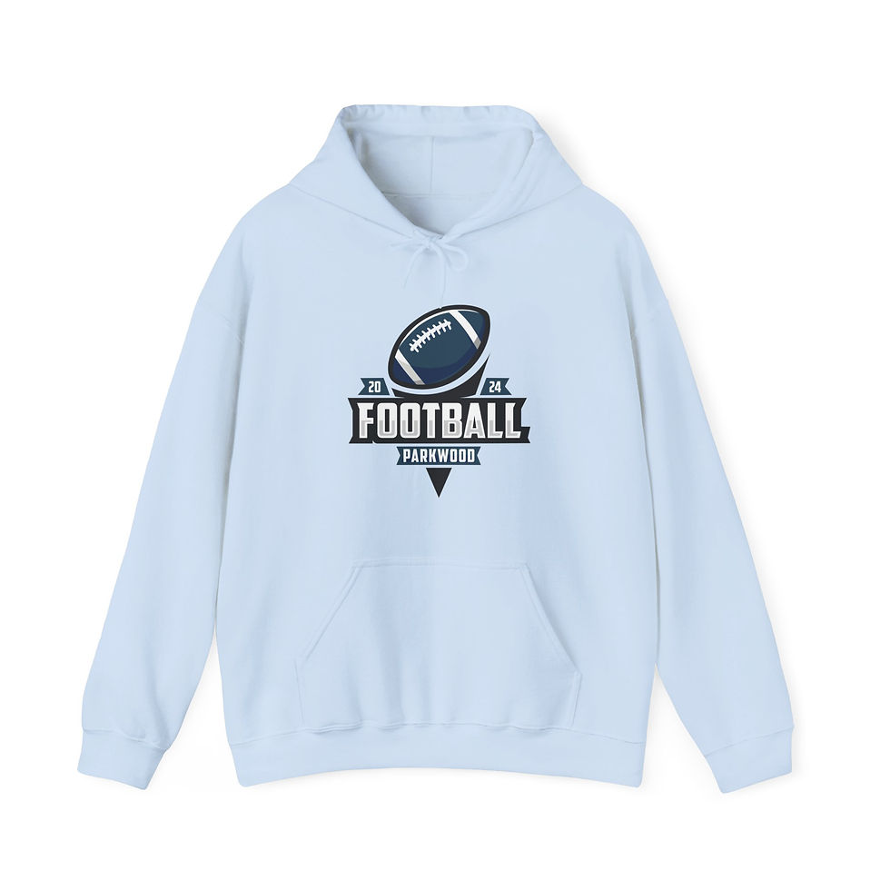 Thumbnail: Parkwood Middle - Adult PW Football 2024 Hooded Sweatshirt