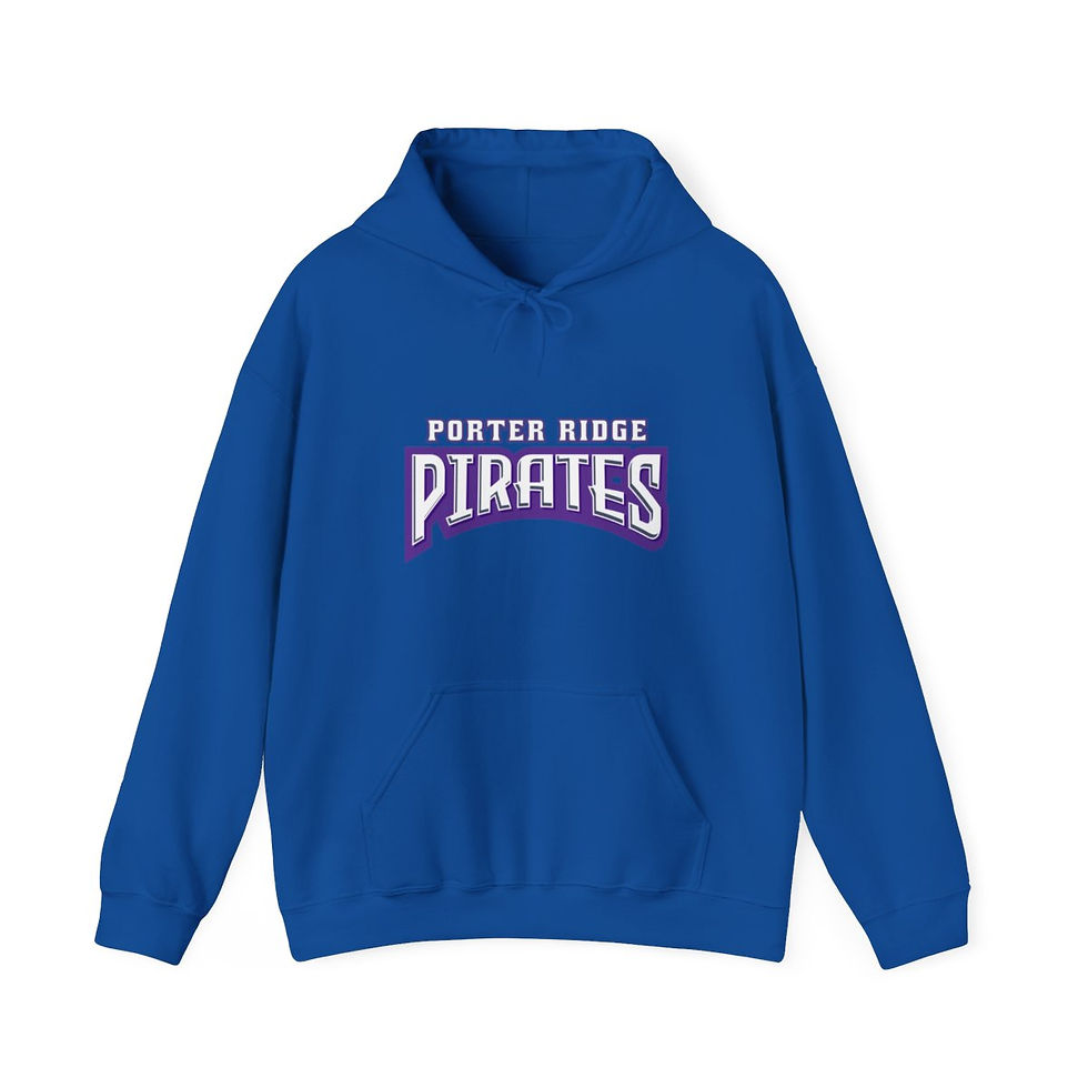Thumbnail: Porter Ridge Elementary - Adult PR Pirates Hooded Sweatshirt