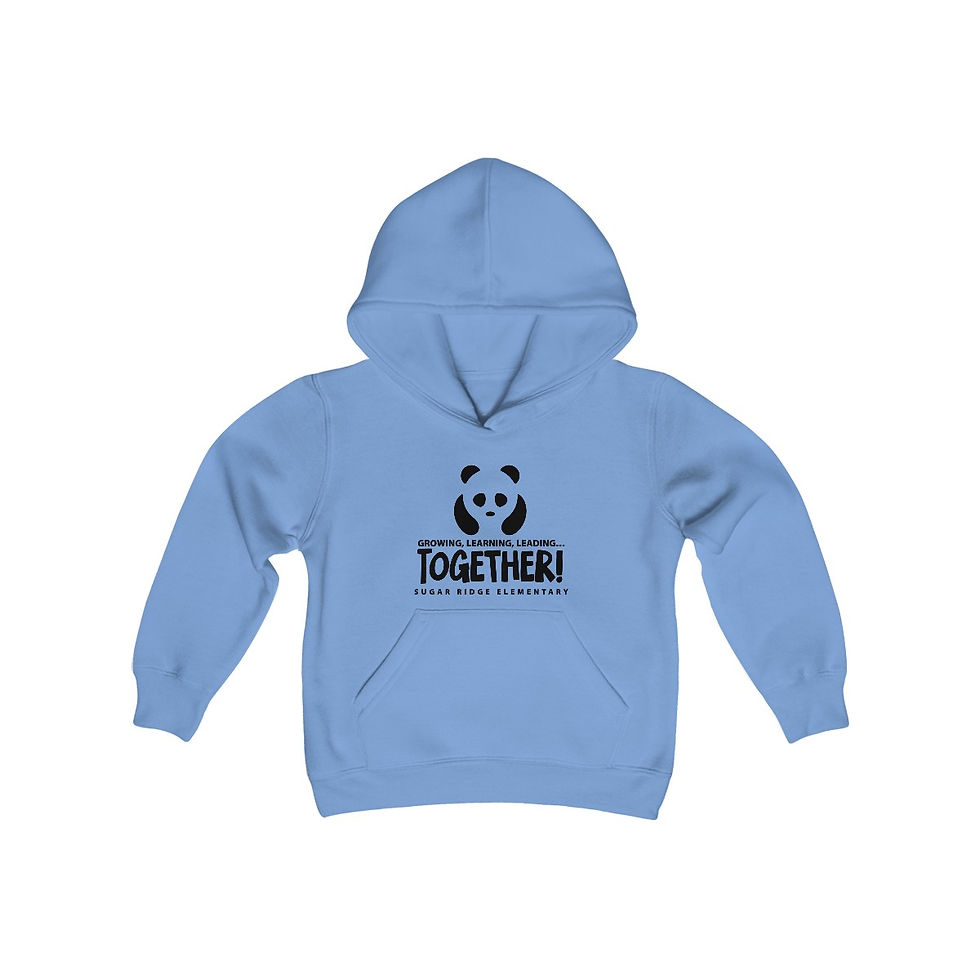 Thumbnail: Sugar Ridge Elementary - Youth GLLT Panda Black Hooded Sweatshirt