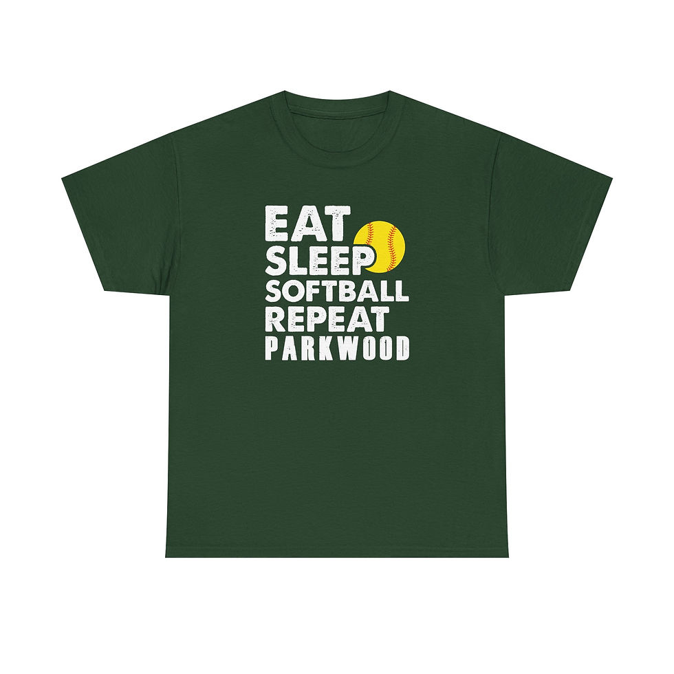 Thumbnail: Parkwood - Adult PW Eat Sleep Softball T-Shirt