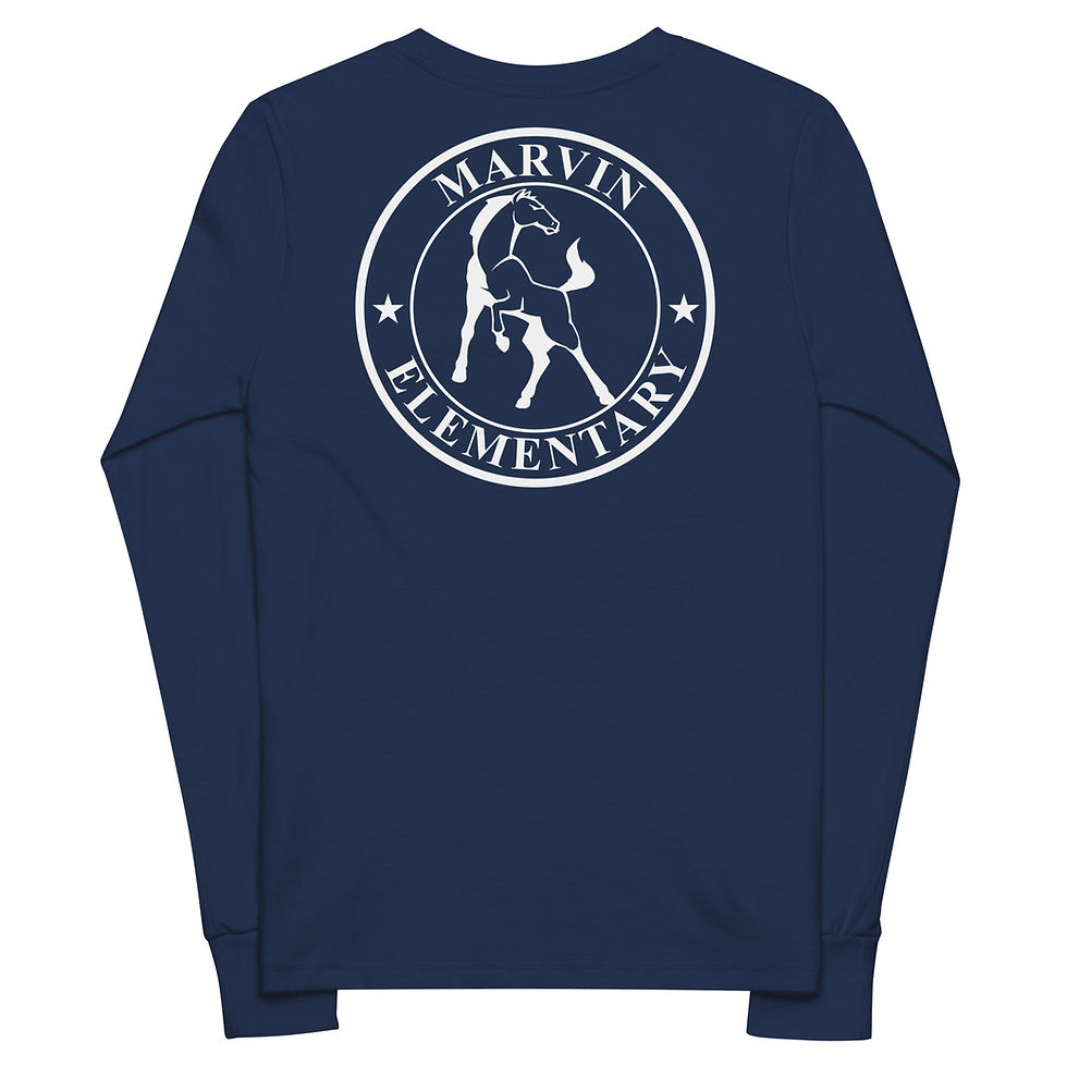Thumbnail: Marvin Elementary - M Double Sided Youth Long Sleeve T-Shirts