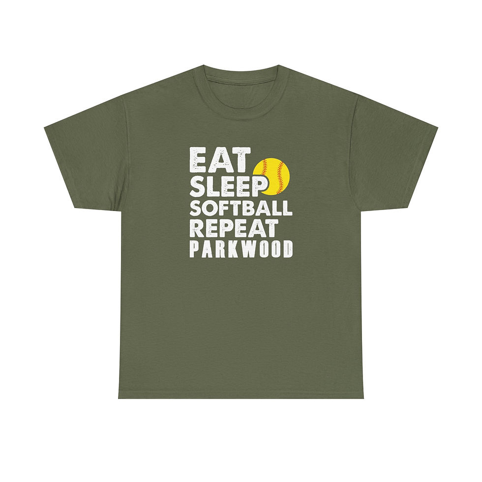 Thumbnail: Parkwood - Adult PW Eat Sleep Softball T-Shirt