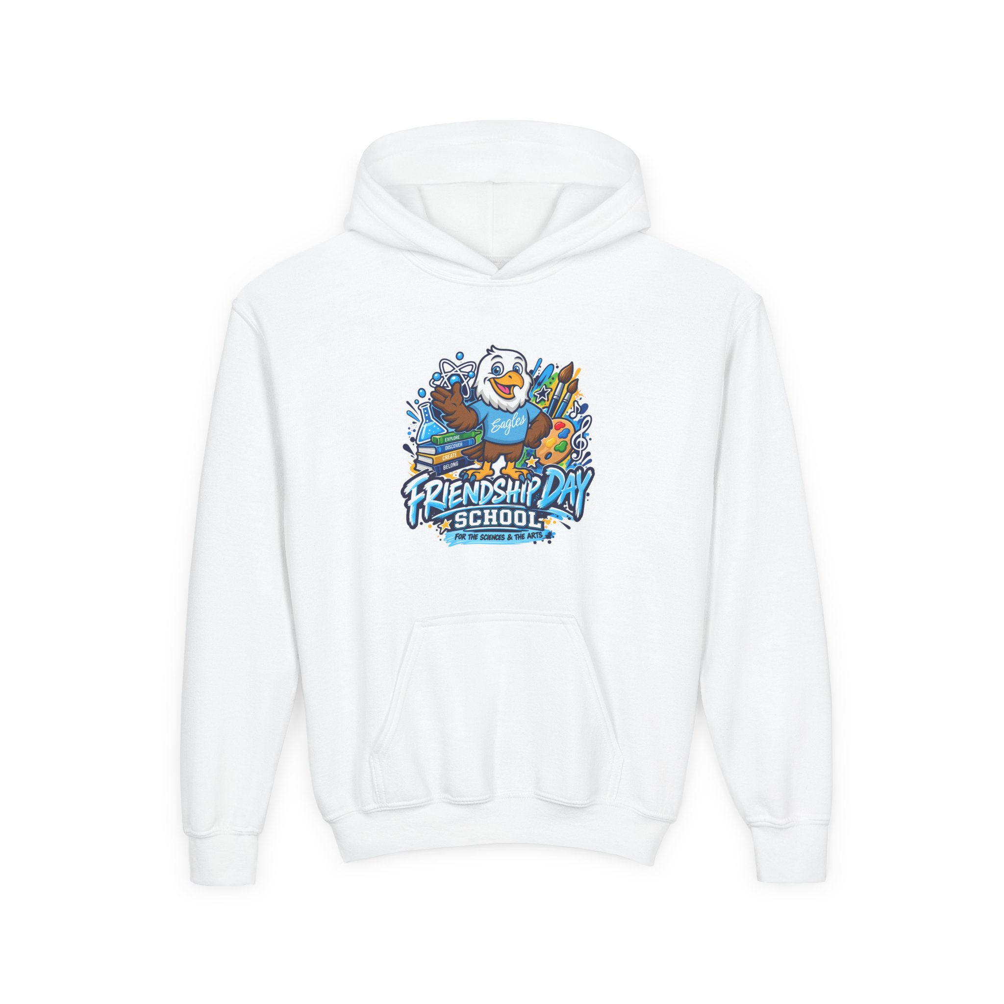 Friendship Day School - Youth Arts & Science Logo Hooded Sweatshirt