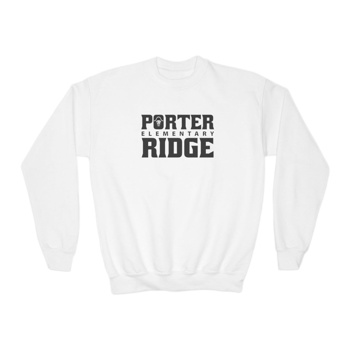 Porter Ridge Elementary - Youth PR Stacked Crewneck Sweatshirt