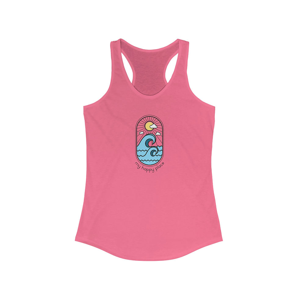Thumbnail: my happy place -  Racerback Tank