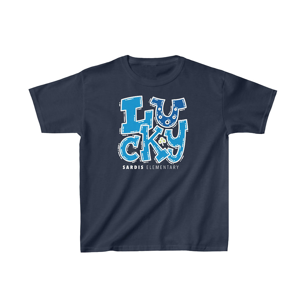 Thumbnail: Sardis Elementary - Kids Lucky (white ink) T-Shirt