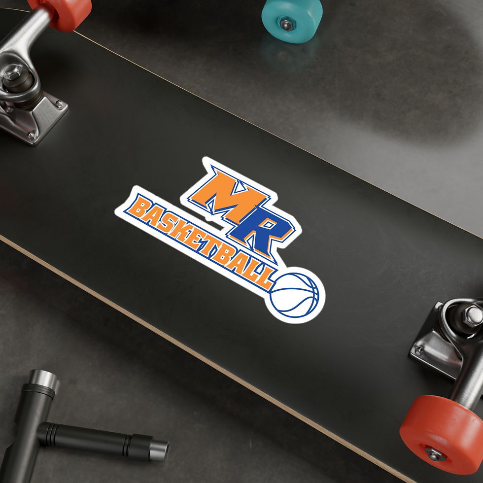 Thumbnail: Marvin Ridge - MR Basketball Kiss-Cut Vinyl Decals