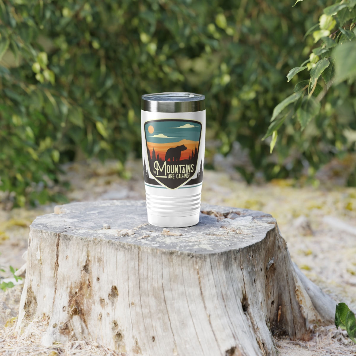 The Mountains Are Calling - Ringneck Tumbler - 20oz