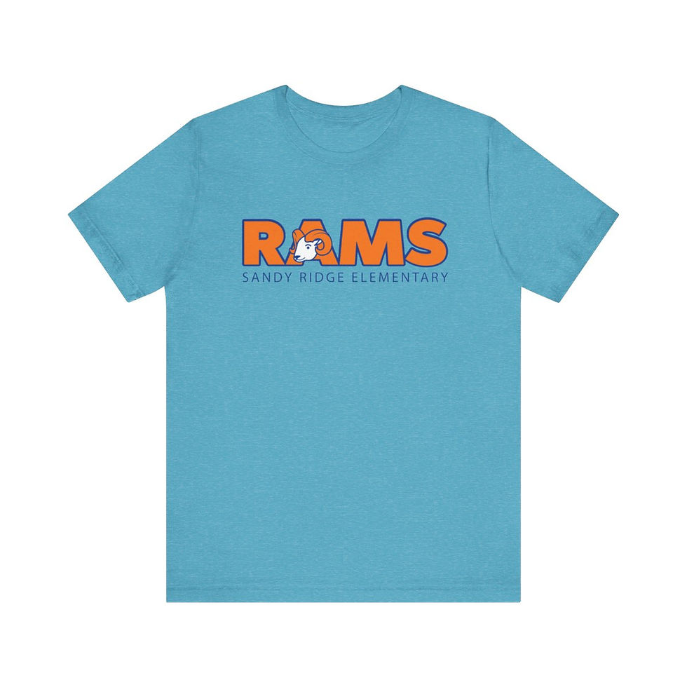 Thumbnail: Sandy Ridge Elementary - Adult RAMS Bold Jersey Short Sleeve T-Shirt |T|