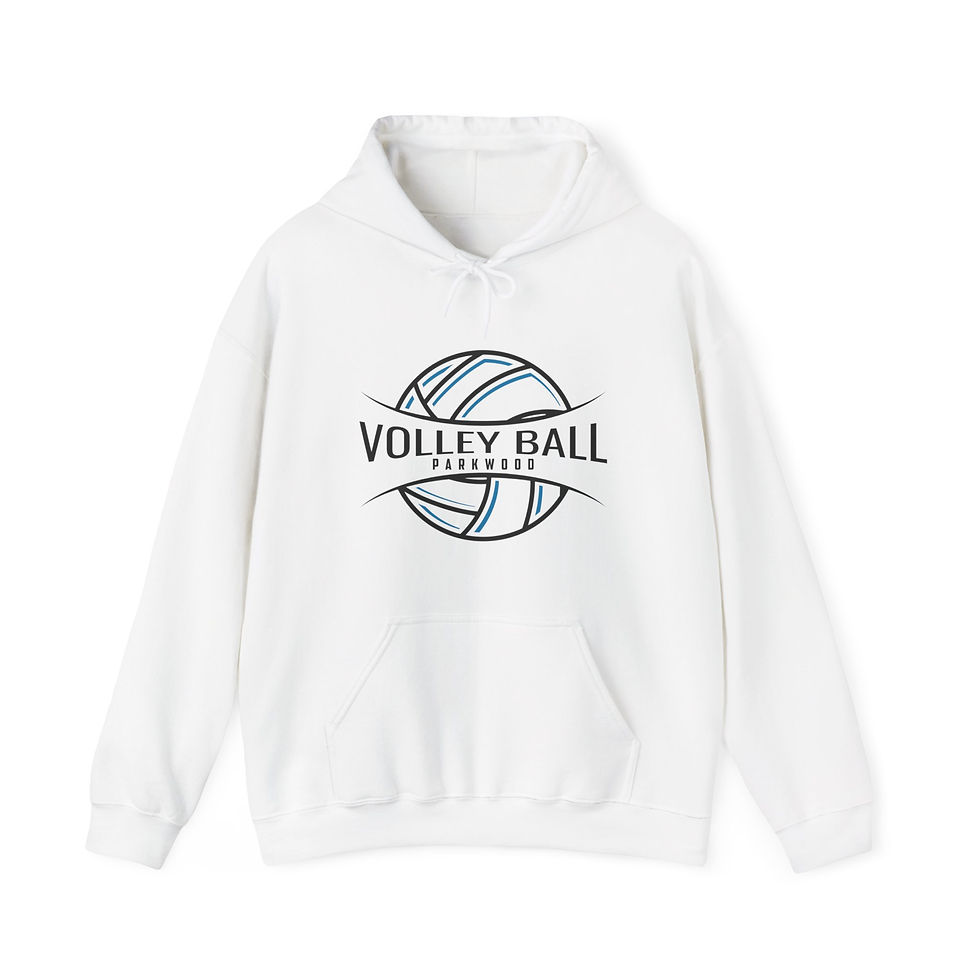 Thumbnail: Parkwood Middle - Adult Volleyball Hooded Sweatshirt