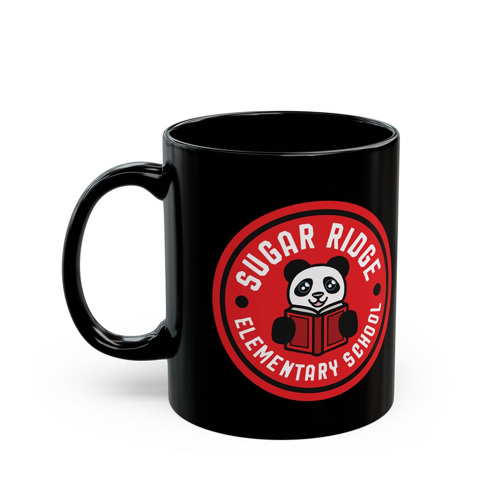 Thumbnail: Sugar Ridge Elementary  Logo - Black Mug (11oz)