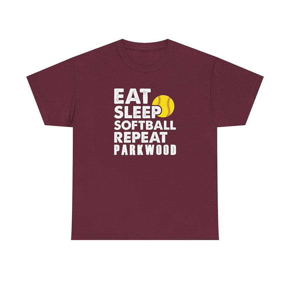 Thumbnail: Parkwood - Adult PW Eat Sleep Softball T-Shirt