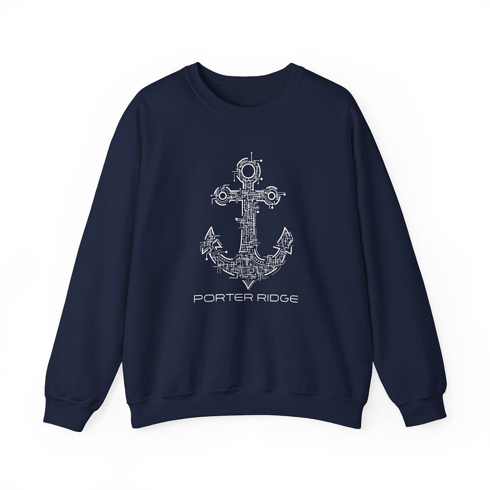 Thumbnail: Porter Ridge Elementary - Adult Anchor Tech Crewneck Sweatshirt