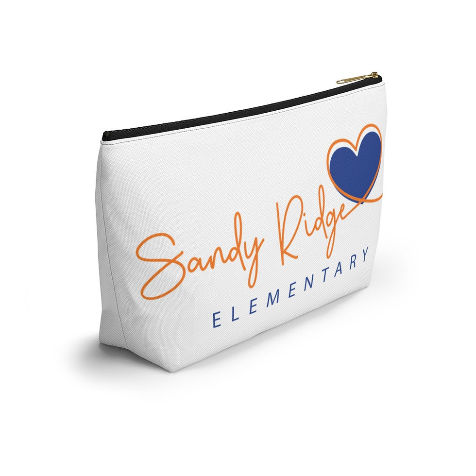 Thumbnail: Sandy Ridge Elementary - SRES Heart Accessory Pouch With T-bottom