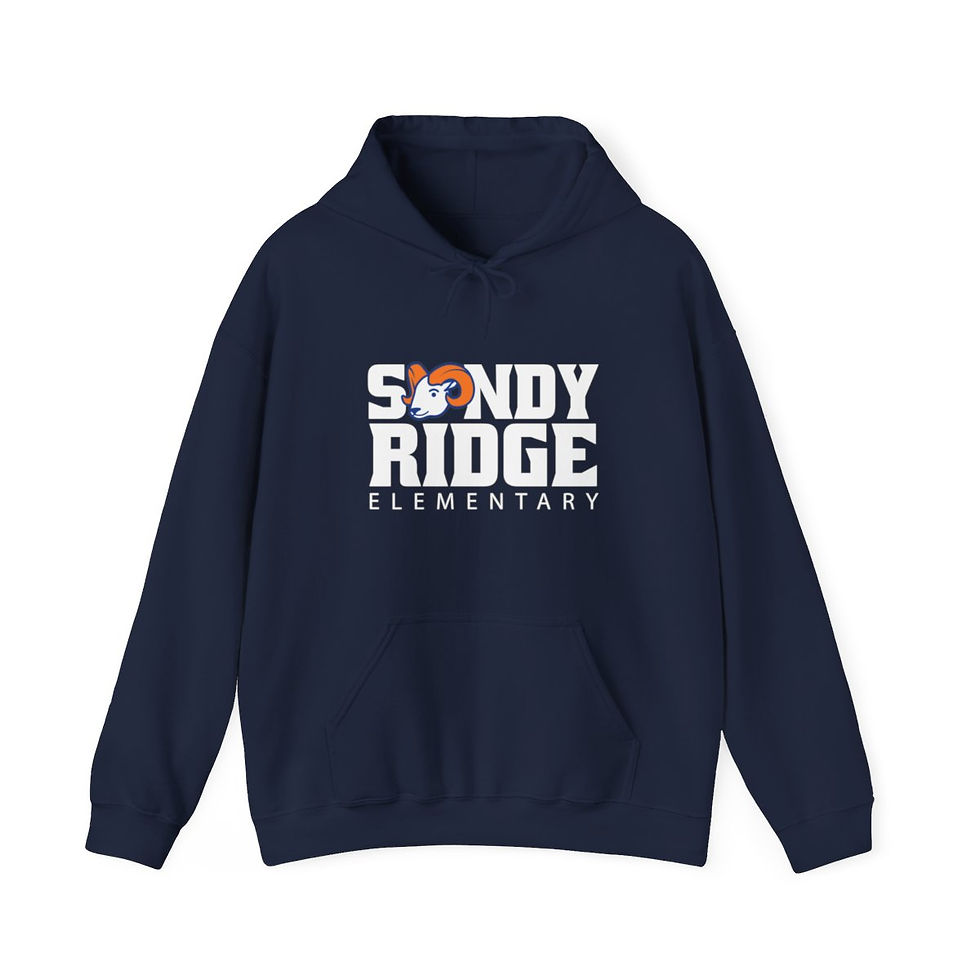 Thumbnail: Sandy Ridge Elementary - Adult SRES Stacked (WT) Hooded Sweatshirt (t)