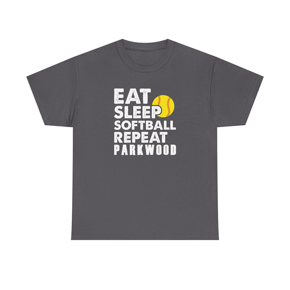 Thumbnail: Parkwood - Adult PW Eat Sleep Softball T-Shirt