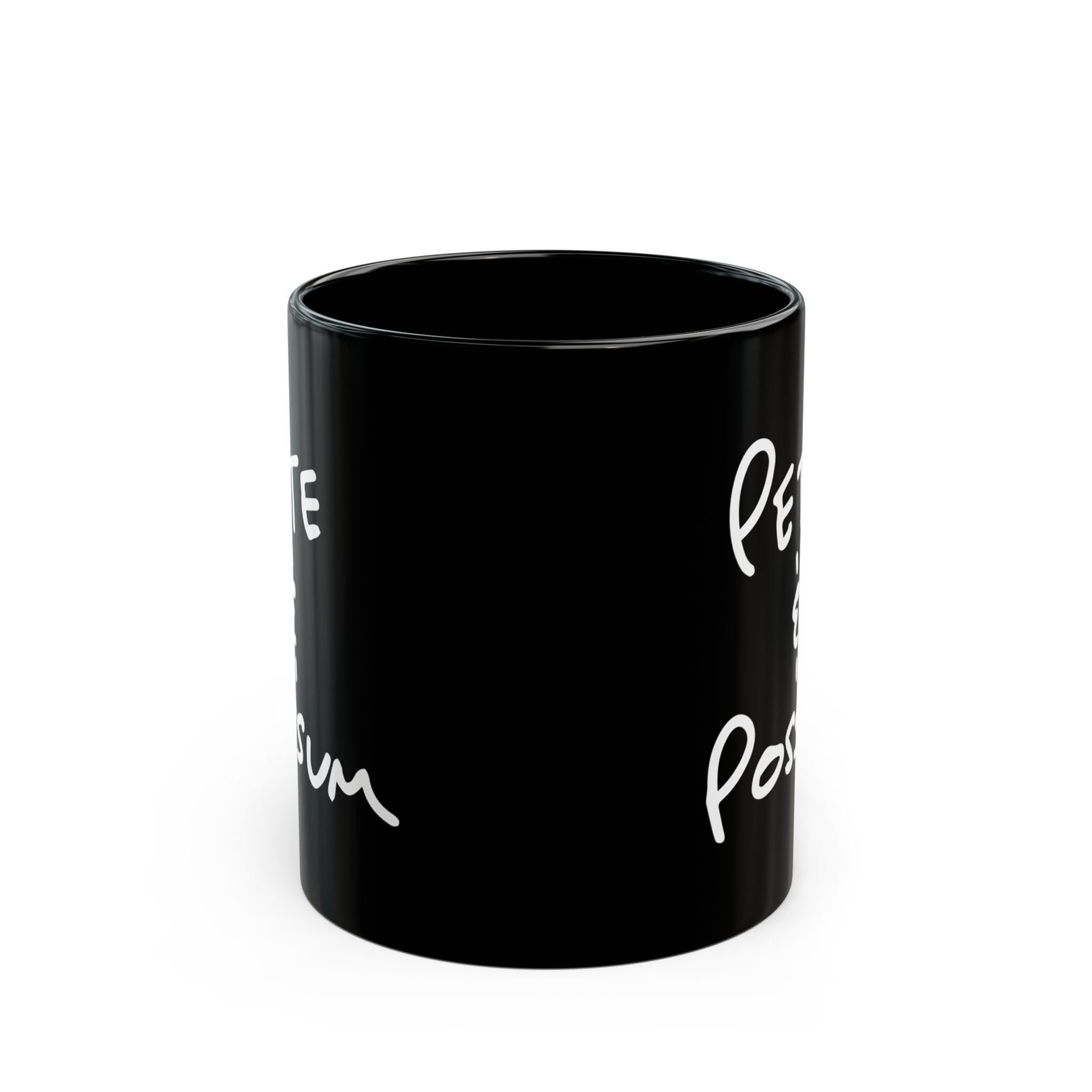 Pete & Possum - Branded Black Mug (11oz)
