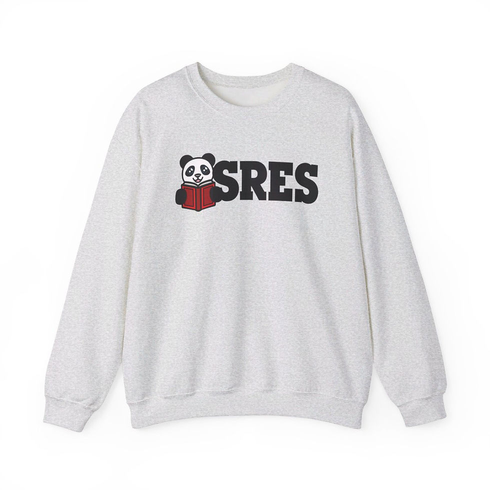 Thumbnail: Sugar Ridge Elementary - Adult Black SRES Crewneck Sweatshirt