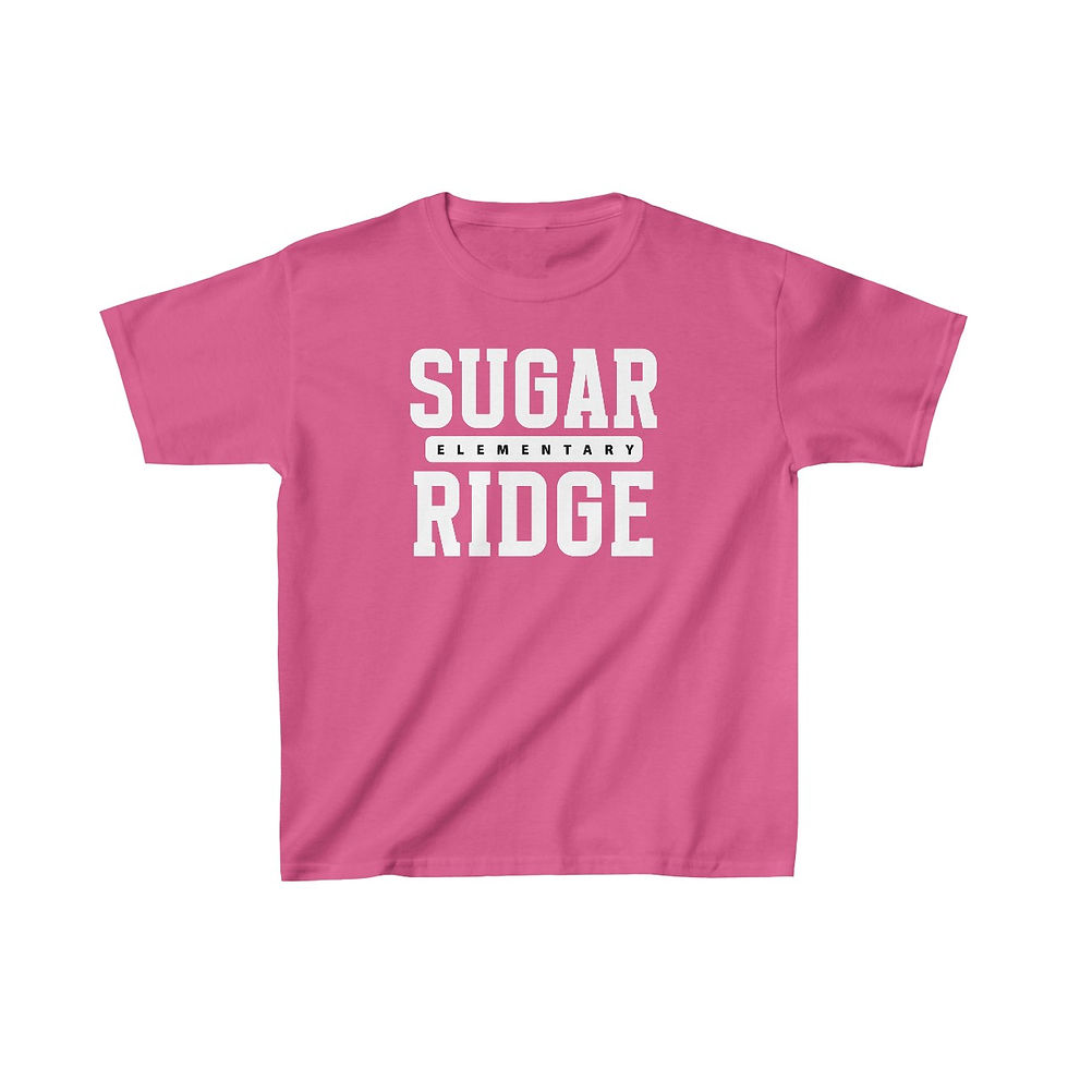 Thumbnail: Sugar Ridge Elementary - Youth White Stacked SRES T-Shirt