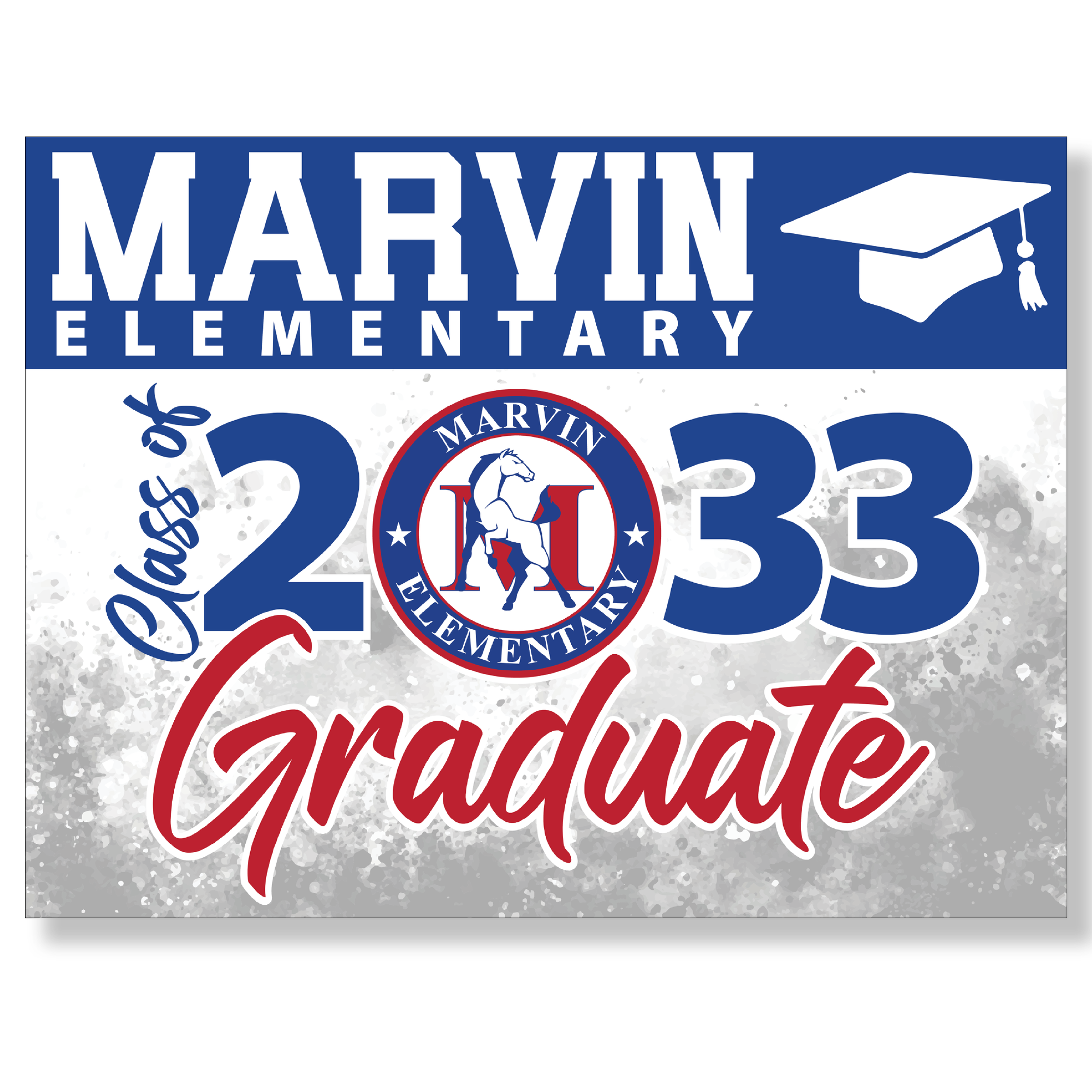 Marvin Elementary 5th Grade Promotion Yard Sign - Option 1
