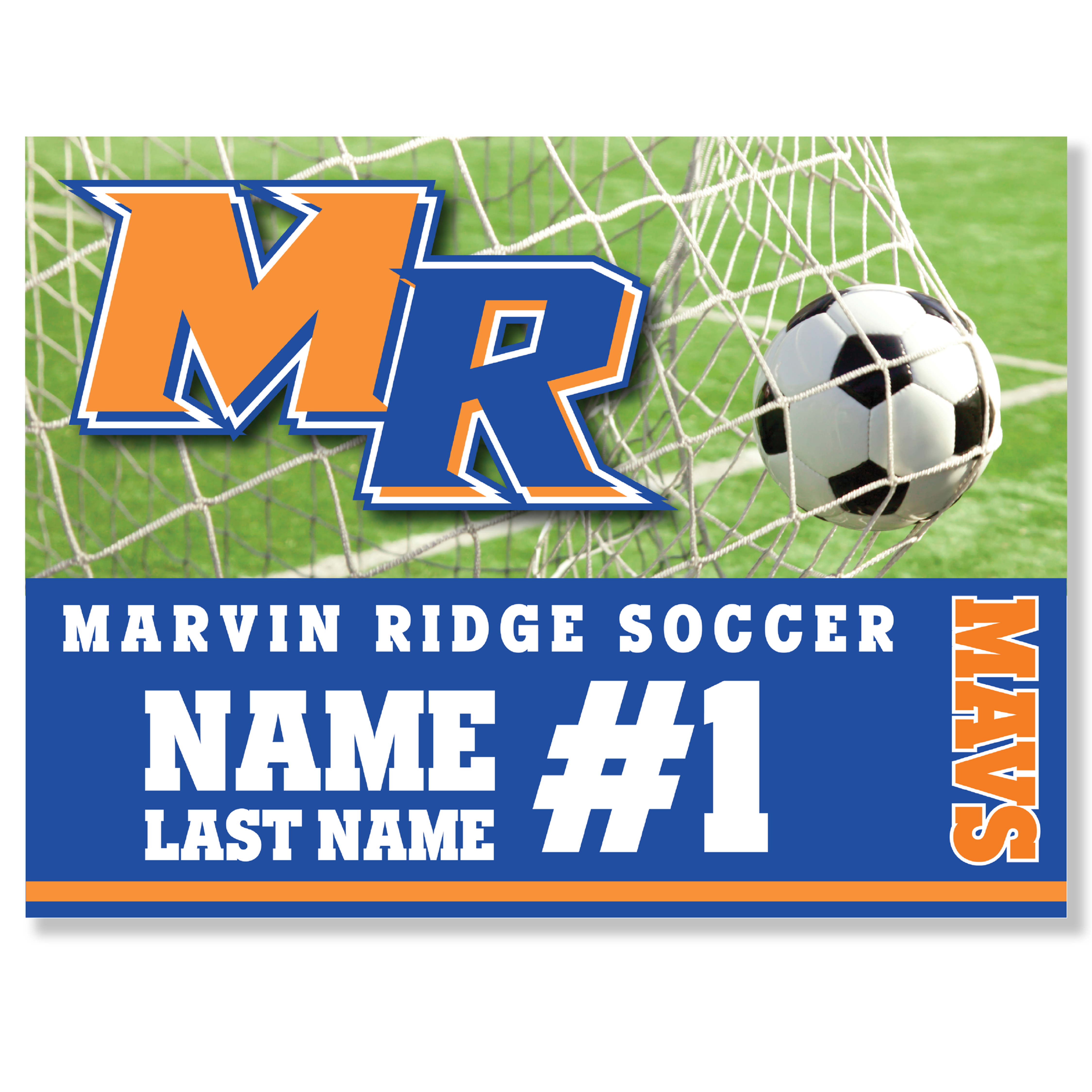 Marvin Ridge Soccer - Class of 2023 Personalized Yard Signs